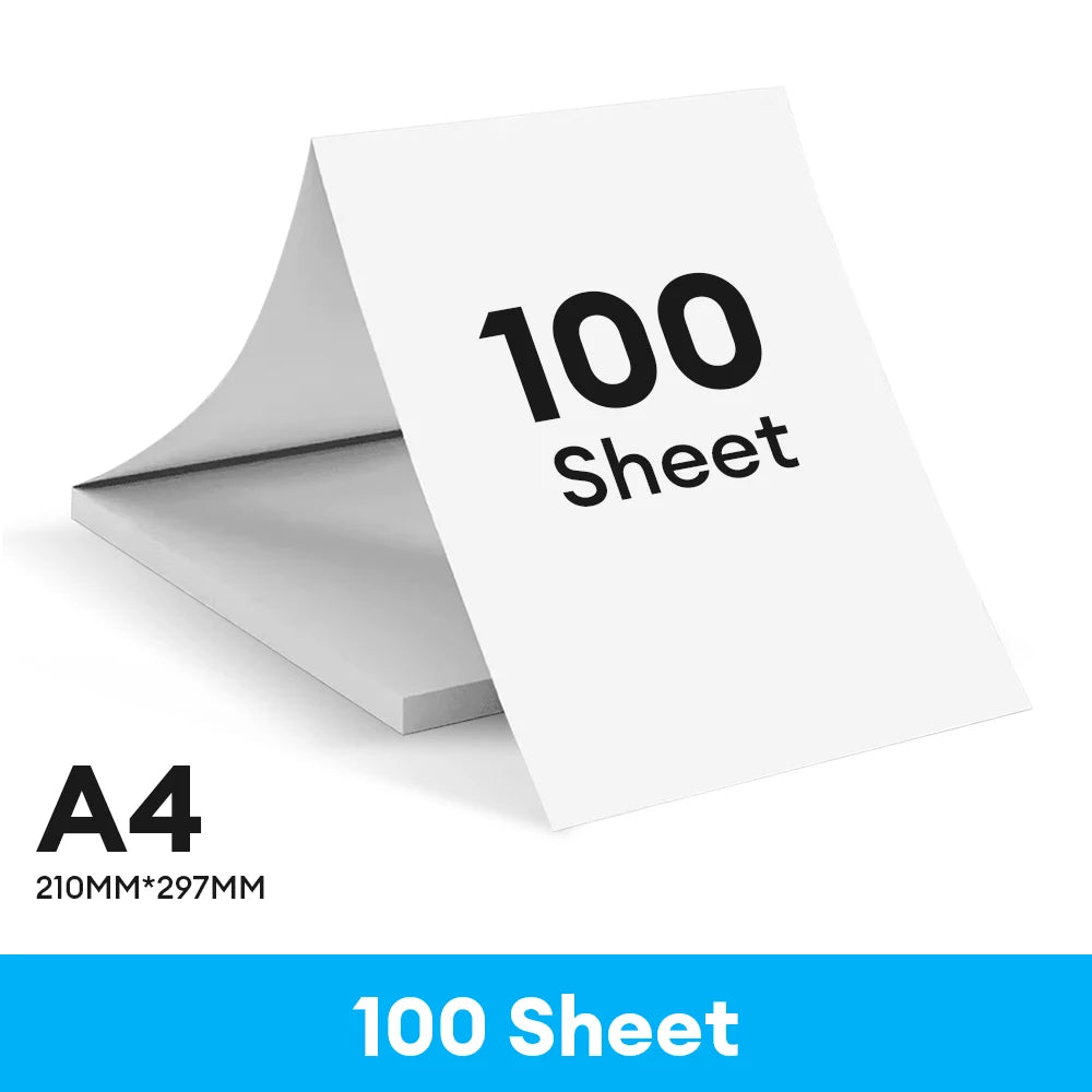 A4 Thermal Paper 20/100/200 Sheets Folded&Roll Type Quick-Drying Thermal Paper For Documents Exam Papers Office Home Printing