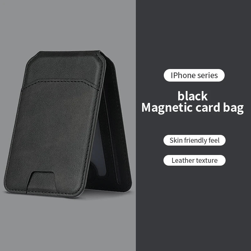 MagSafe Magnetic Leather Wallet Case