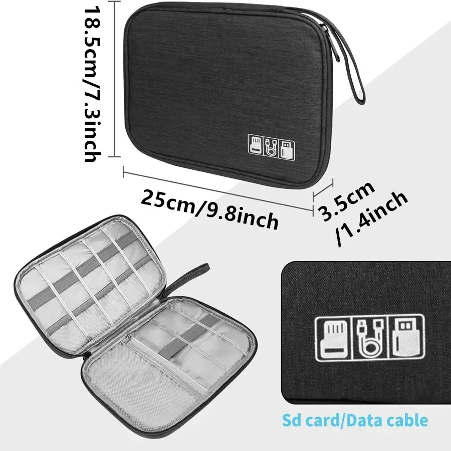 Cable & Gadget Travel Organizer Pouch