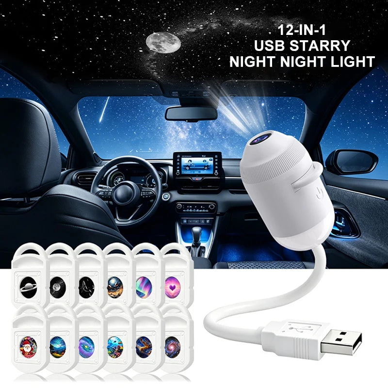Galaxy Starry Sky Projector Light 12 Star