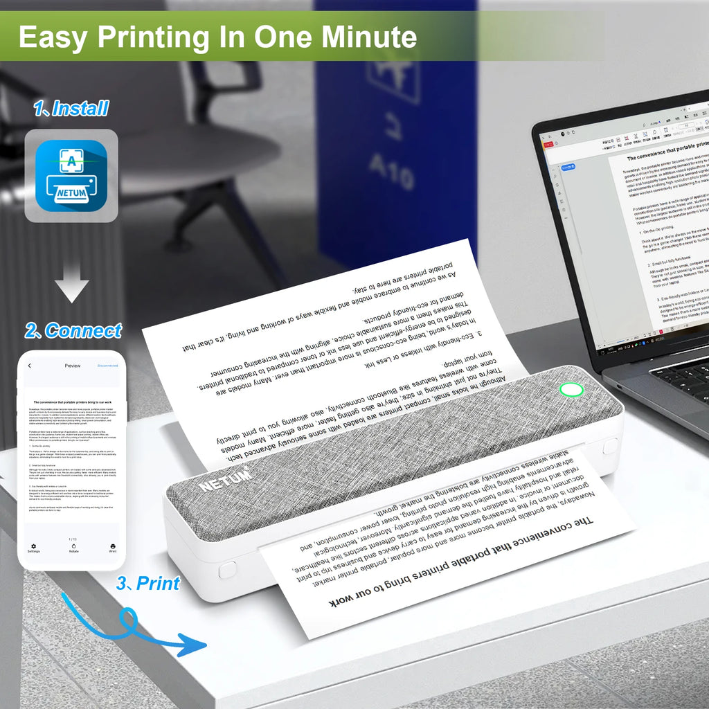 Portable Wireless Thermal Printer