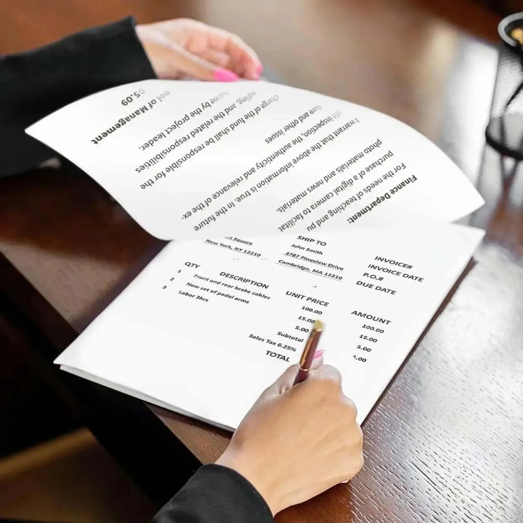 A4 Thermal Paper 20/100/200 Sheets Folded&Roll Type Quick-Drying Thermal Paper For Documents Exam Papers Office Home Printing