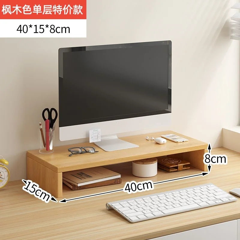 Ergonomic Monitor Riser & Desk Organizer