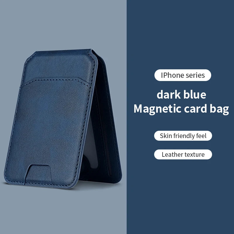 MagSafe Magnetic Leather Wallet Case