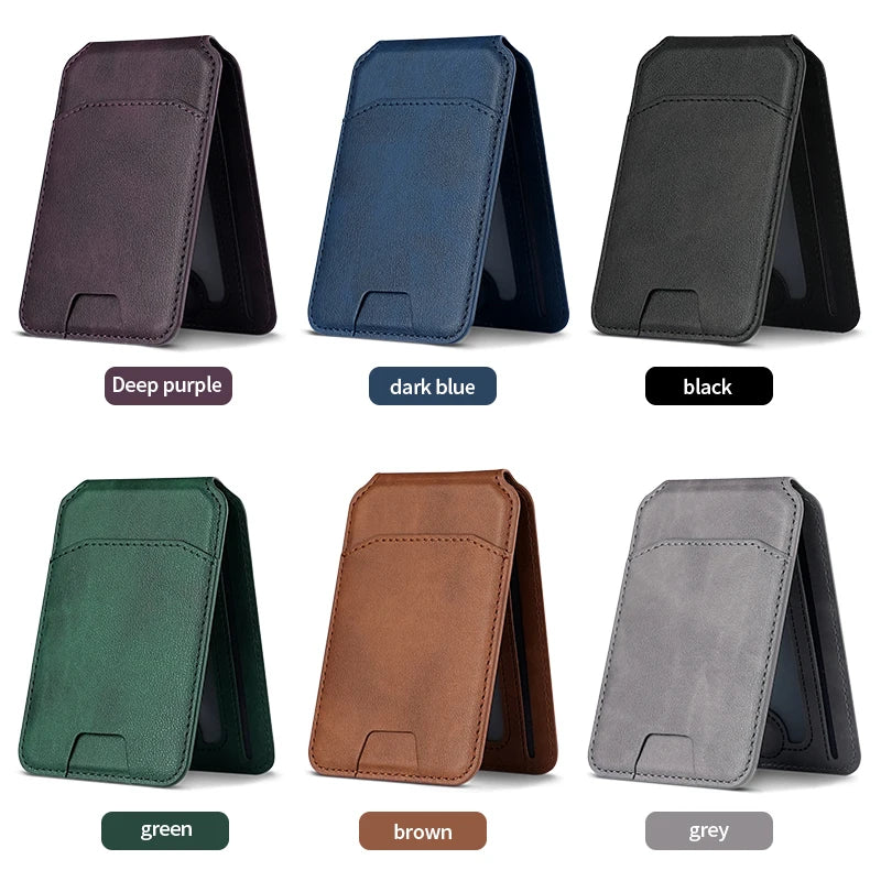 MagSafe Magnetic Leather Wallet Case