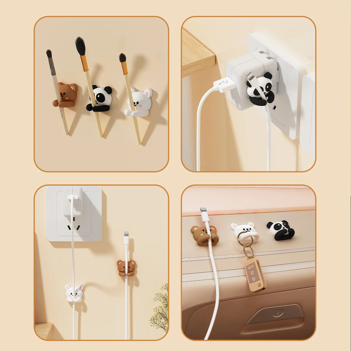 Desktop Cable Organizer Clips