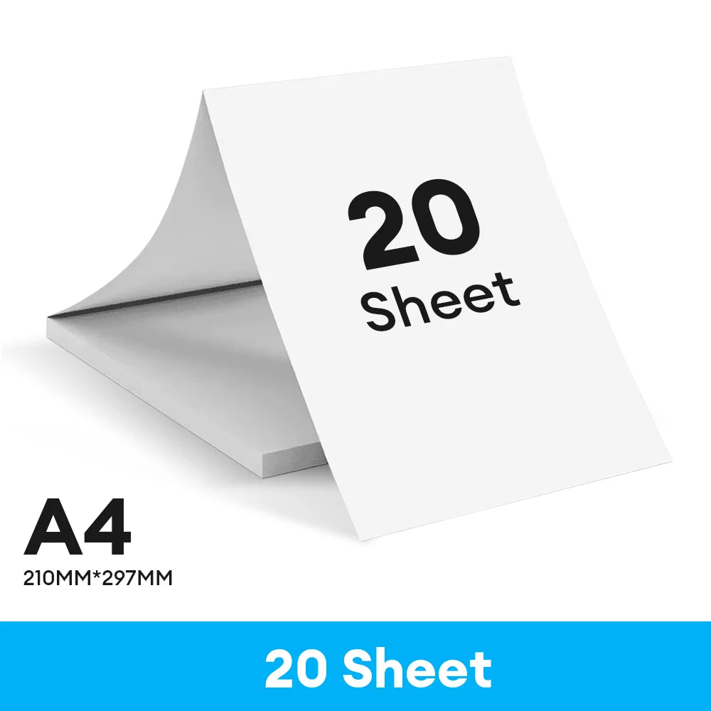 A4 Thermal Paper 20/100/200 Sheets Folded&Roll Type Quick-Drying Thermal Paper For Documents Exam Papers Office Home Printing