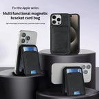 MagSafe Magnetic Leather Wallet Case