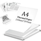 A4 Thermal Paper 20/100/200 Sheets Folded&Roll Type Quick-Drying Thermal Paper For Documents Exam Papers Office Home Printing