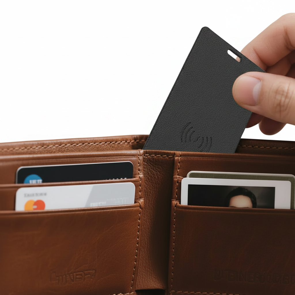 Black Card Tracker - White Background